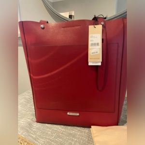 Rebecca Minkoff Red Leather N/S Tote NWT